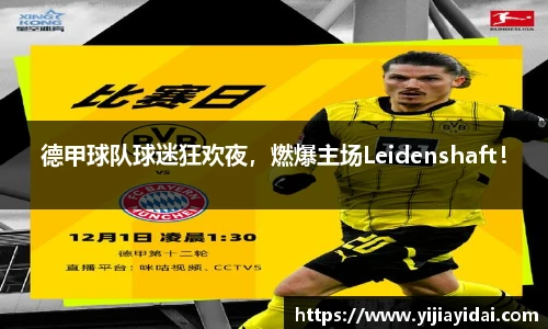 德甲球队球迷狂欢夜，燃爆主场Leidenshaft！